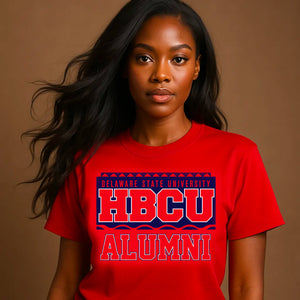 Del State | 90s ALUMNI Red Unisex Tees (LN)****