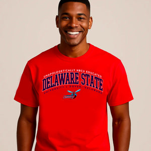 Del State | EDUCATED Red Unisex Tees (**)