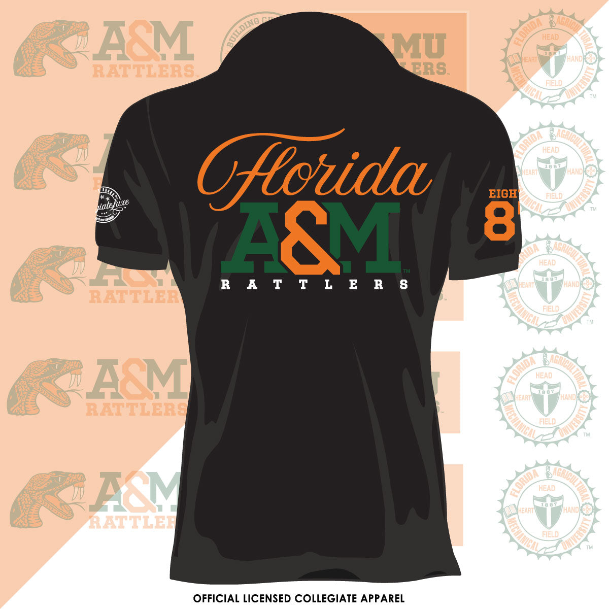 FAMU | The Iconic BLK Polo Shirt (Aja)