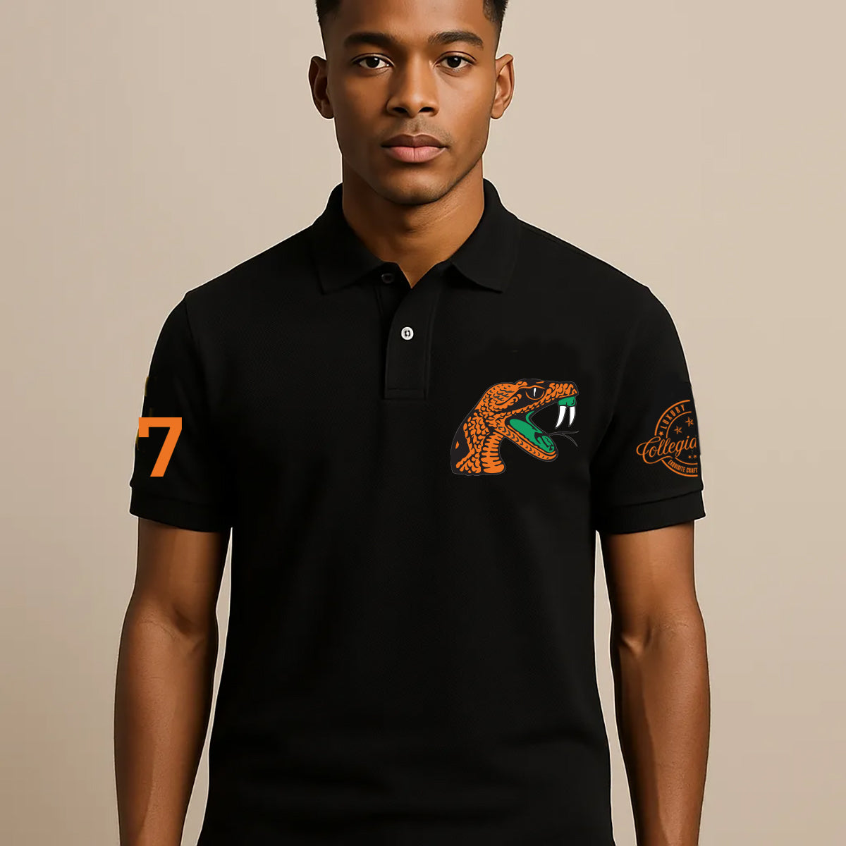 FAMU | The Iconic A&M BLK Rattlers Polo Shirt (a**