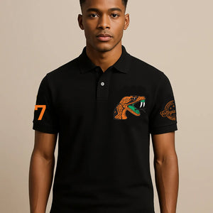 FAMU | The Iconic A&M BLK Rattlers Polo Shirt (a**