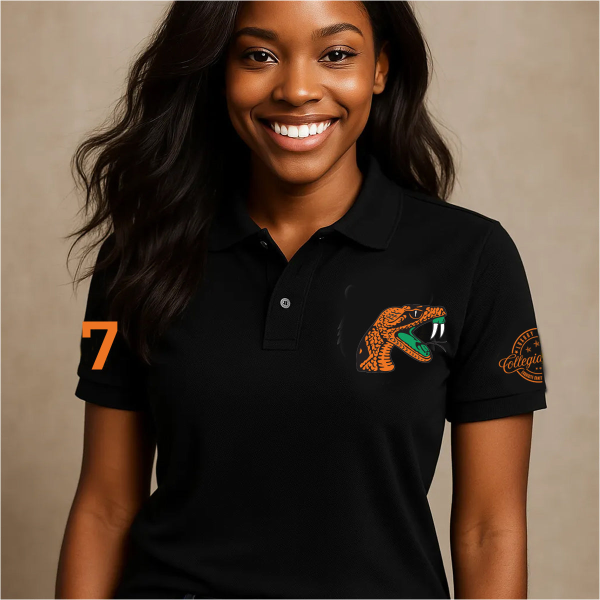 FAMU | The Iconic A&M BLK Rattlers Polo Shirt (aja** – collegiateluxe