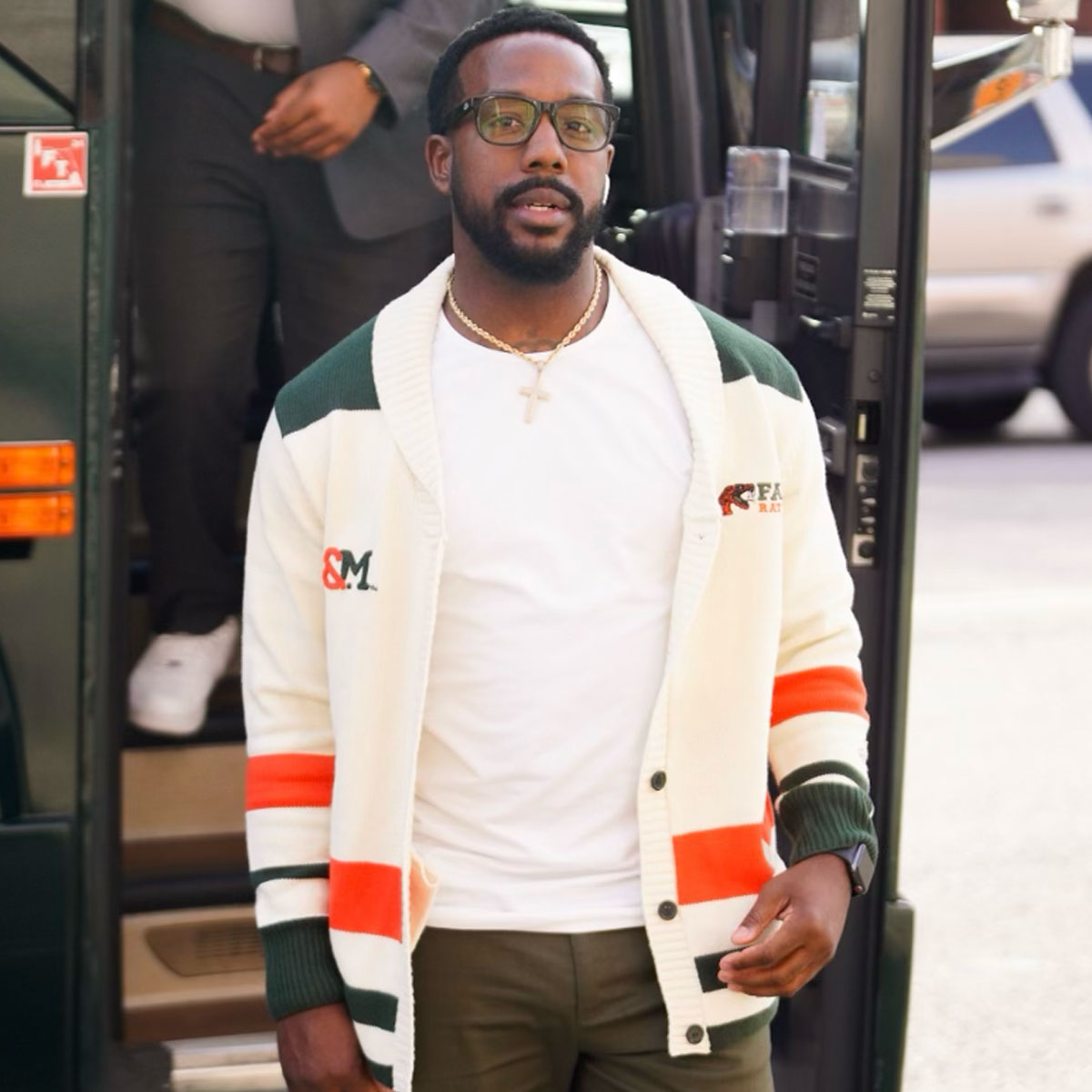 Pre Order ( Ship July 15) FAMU | Cardigan PEARLED IVORY (aja