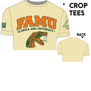 Pre Order ( Ship Sept 15)  FAMU  | Chenille Crop Tees  (a**