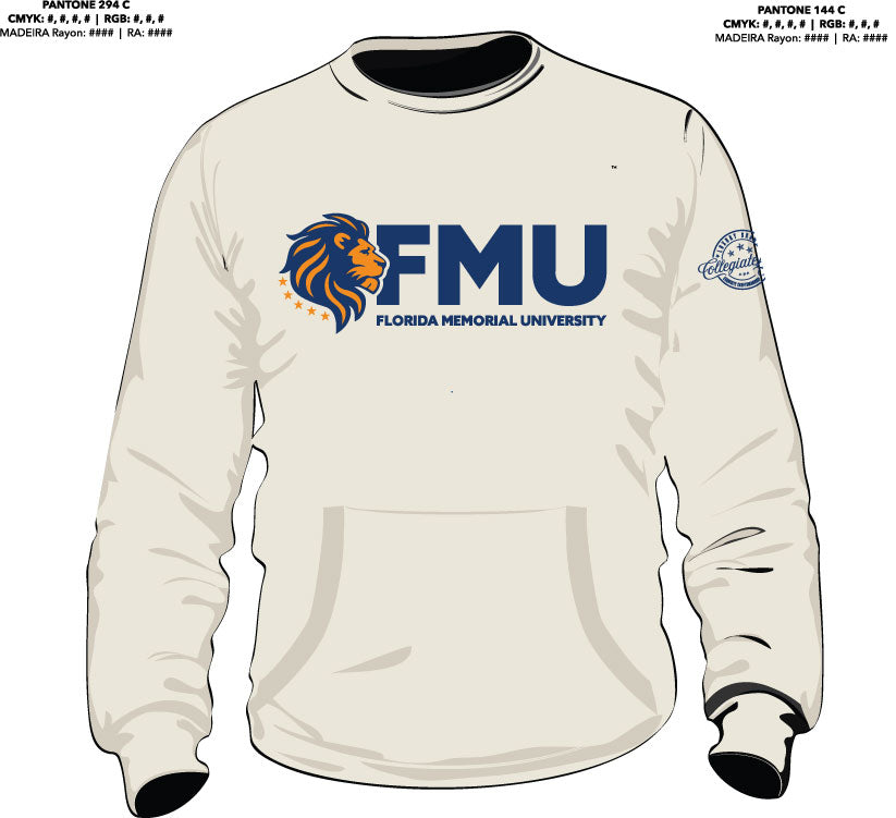 Florida Memorial | CREAM (Chenille) ARCH Unisex Sweatshirt