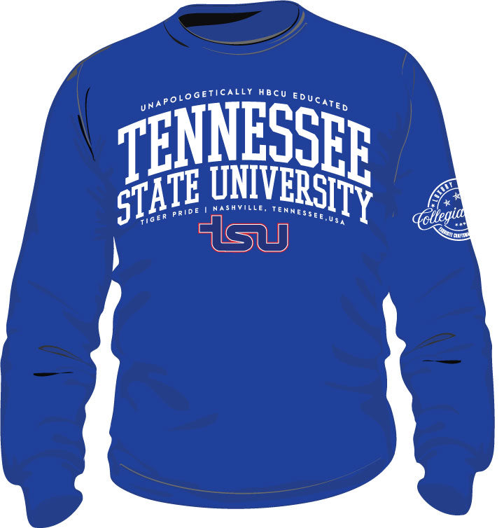 Edu @ Tenn State  | Chenille ROYAL Unisex Sweatshirt