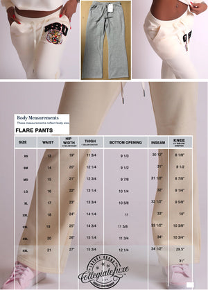 Pre Order ( Ship Sept 15) UAPB | Chenille Cream Stripe Pants  (a**