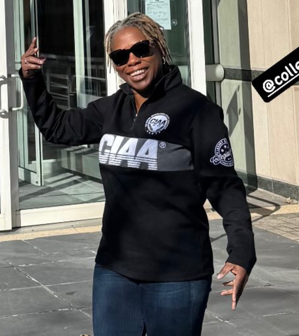 CIAA | 25' COACH BLK 1/4 Zip Ultra Soft Top (aja** – collegiateluxe