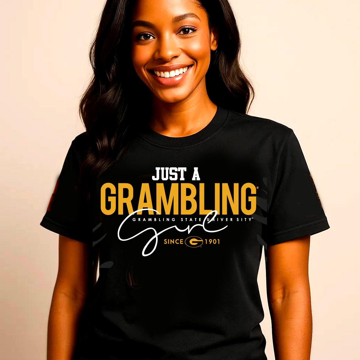 Grambling State | Just A Girl Black Unisex Tees (**)