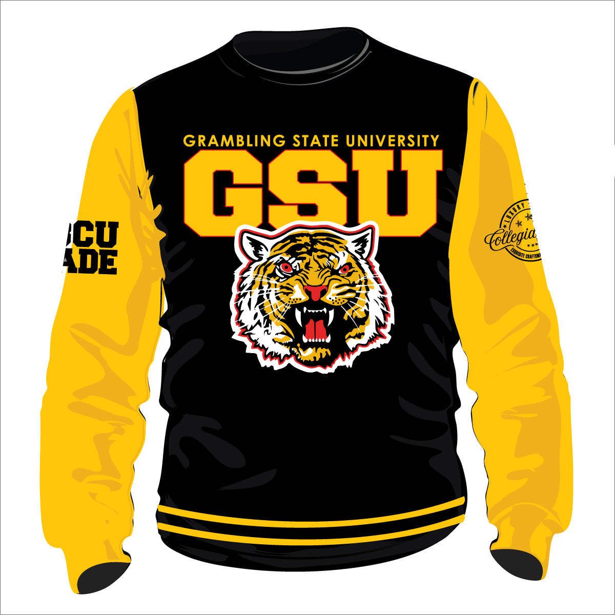 GRAMBLING STATE VARSITY SWEATSHIRTS Chenille Embroidery  | Unisex Fit