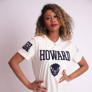 HOWARD Univ. | LOGO Chenille Cream Tees (a**