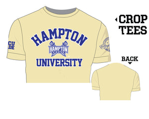 HAMPTON | Cream Chenille CROP Tees (a**