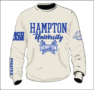 Pre Order Ship July 30th 
Hampton U | CREAM Chenille 2023  Unisex Sweatshirt (aja)