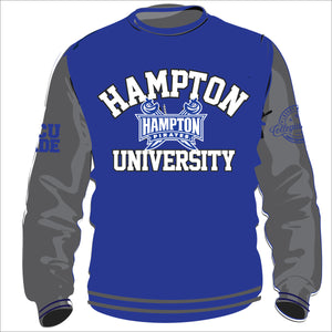 HAMPTON VARSITY SWEATSHIRTS Chenille Embroidery  | Unisex Fit