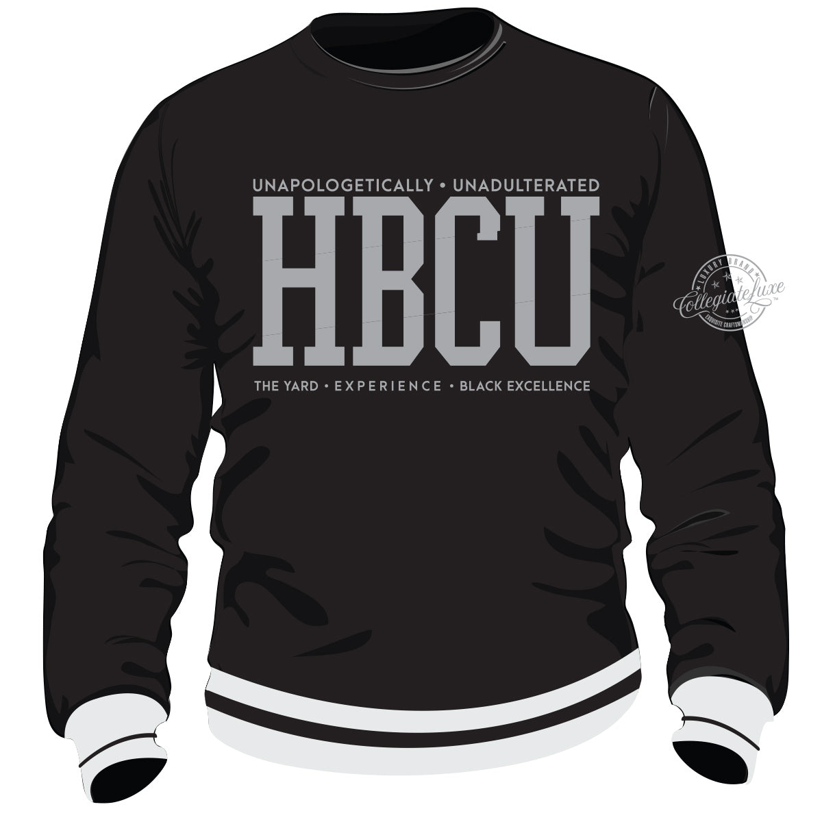 HBCU Chenille Shades of BLACK UNISEX Sweatshirt -aja