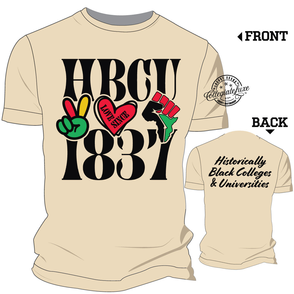 HBCU LOVE  | TAN UNISEX TEES