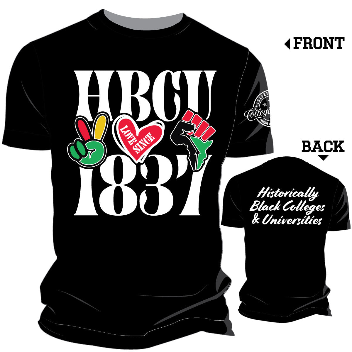 HBCU LOVE  | BLACK UNISEX TEES