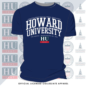 HOWARD | EDUCATED Navy Unisex Tee (**)