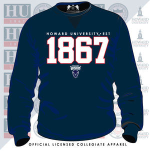 HOWARD | EST. 1867 Navy Unisex Sweatshirt (**)