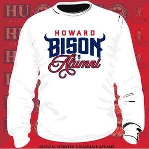 HOWARD | FANCY ALUMNI White Unisex Sweatshirt (**)