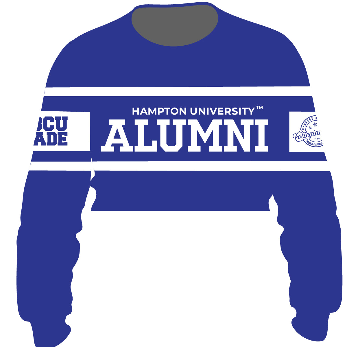 HAMPTON | Chenille Royal Alumni Crop  (a**
