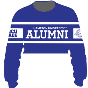 HAMPTON | Chenille Royal Alumni Crop  (a**