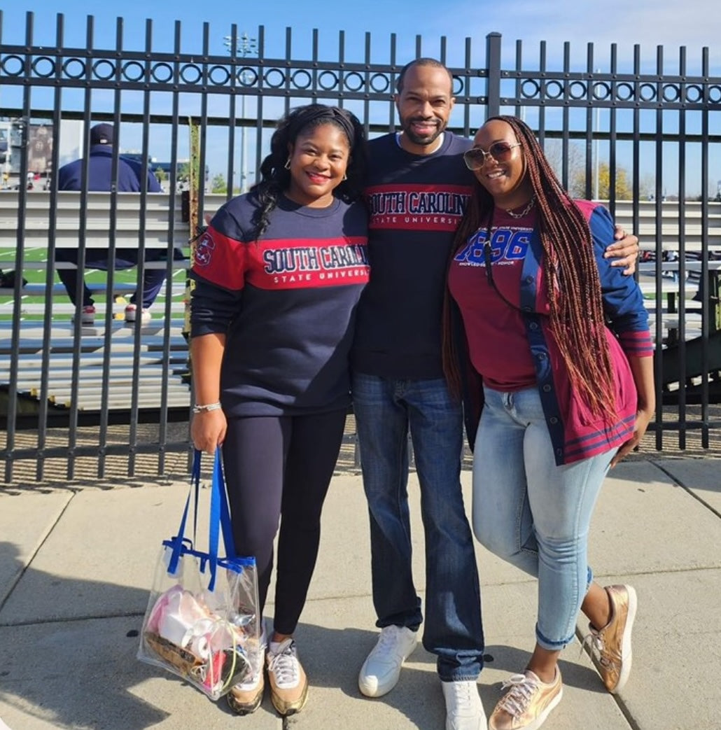 SC State 2 TONE ( Chenille & Embroidery  ) UNISEX SWEATSHIRT (aja)