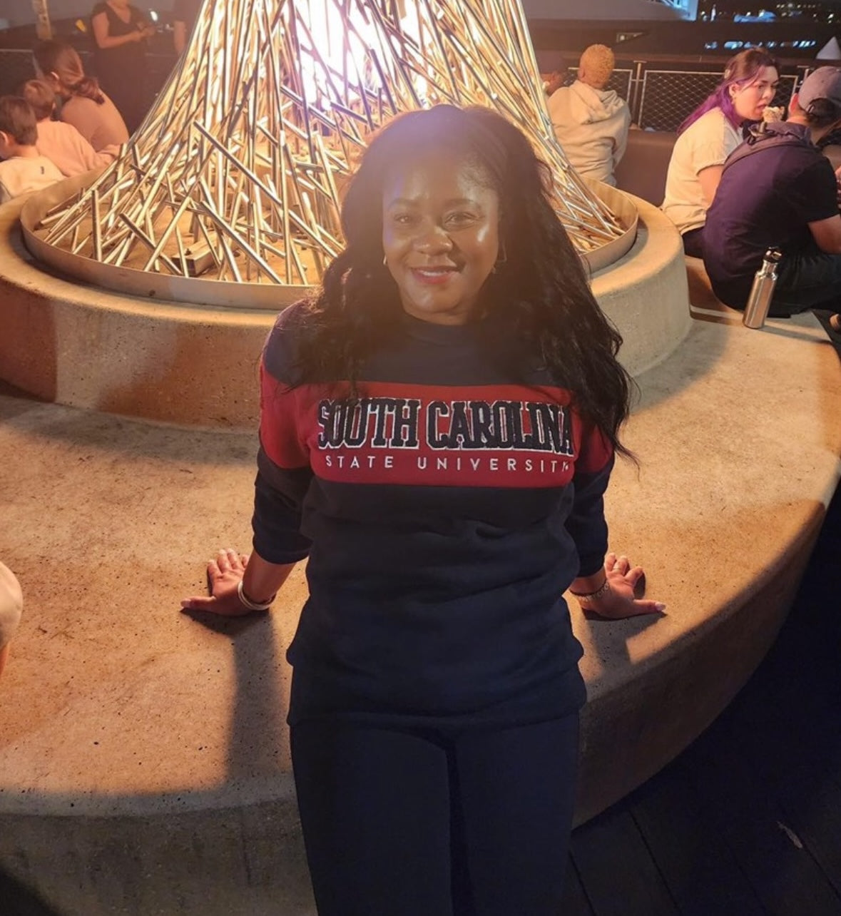 SC STATE | 2 TONE Chenille UNISEX SWEATSHIRT (a**)