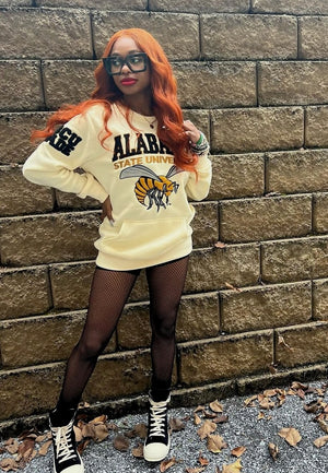Alabama State | Cream Chenille LOGO Unisex Sweatshirt (a**