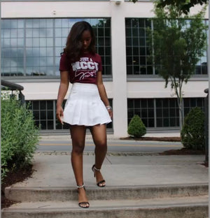 NCCU | JUST A GIRL Maroon Unisex Tees -DK-