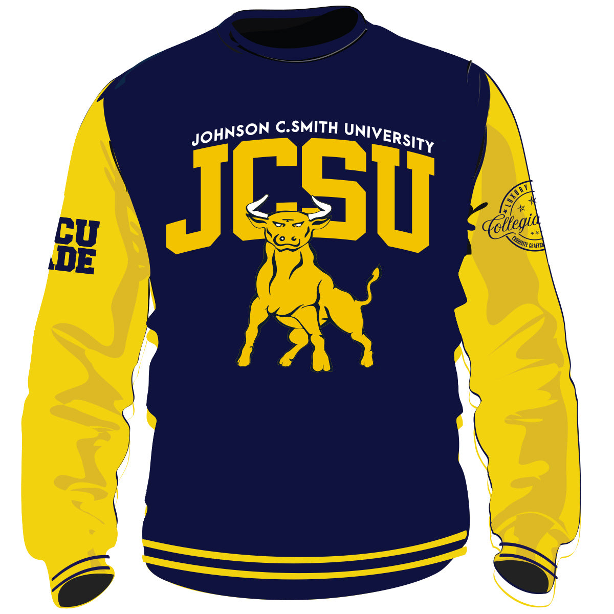 Pre Order ( Ship April 20 ) JCSU -CIAA Chenille CHAMPS SS | Unisex Sweatshirt (aja)