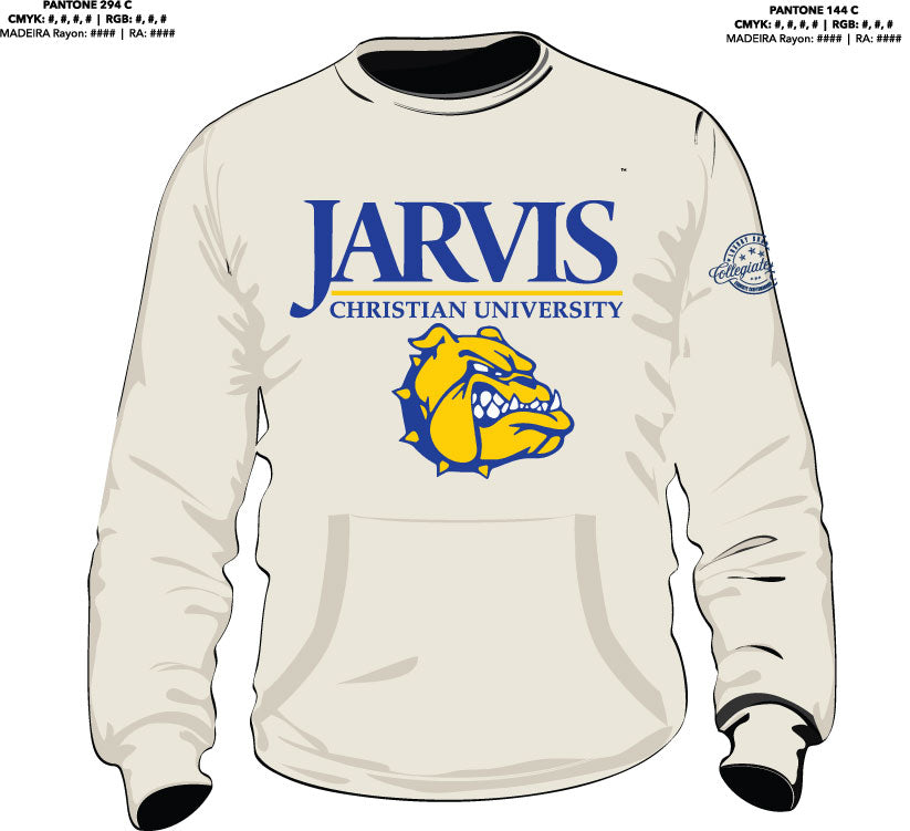 Jarvis Christian University | CREAM (Chenille) ARCH  Unisex Sweatshirt