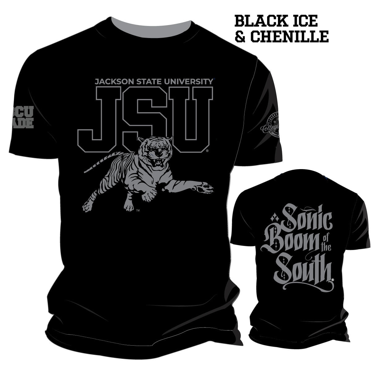 Pre Order ( Ship Sept 15) Jackson State  | Black ICE Tees (a**