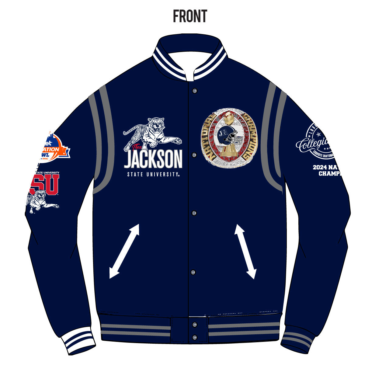 BHM Sale JACKSON ST. | 2025 National Champs JKT (FINAL SALE) (**aja) 4XL BHM Sale JACKSON ST. | 2025 National Champs JKT (FINAL SALE) (**aja) 4XL