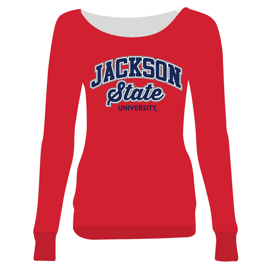 Pre Order ( Ship Sept 15)  JSU ARCH  | RED Ladies Off The Shoulders | Chenille & Embroidery