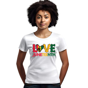JUNETEENTH | Printed White Unisex Tees (**)