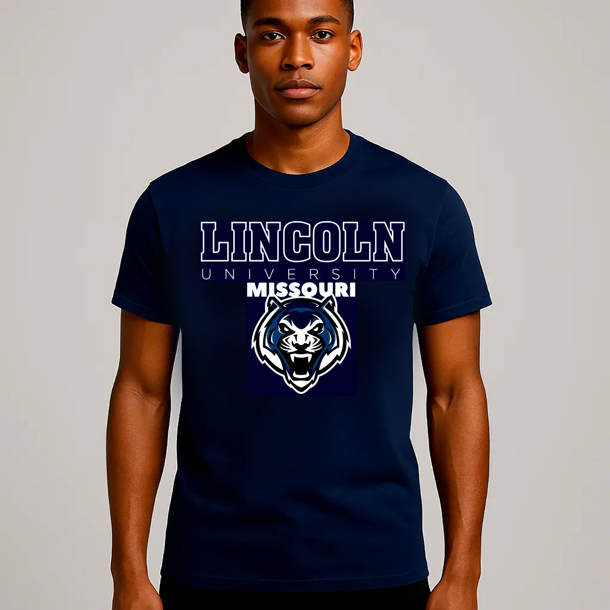 LINCOLN MO | LOGO | Navy Unisex Tees – collegiateluxe
