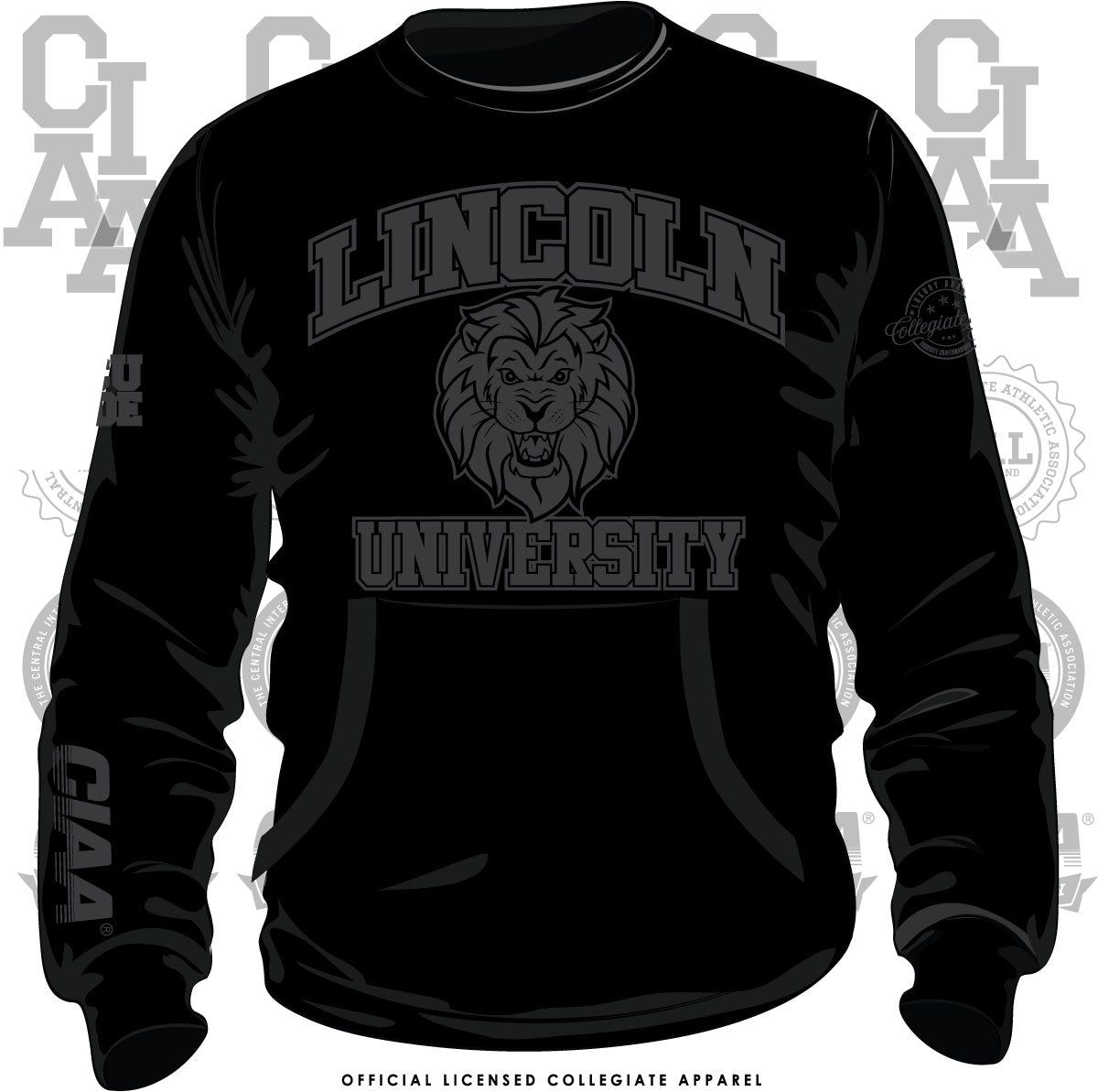 LINCOLN PA-  BOB SS | CIAA Black on Black Chenille Sweatshirt (aja)