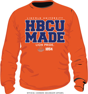 LINCOLN | HBCU  MADE Orange Unisex sweatshirt