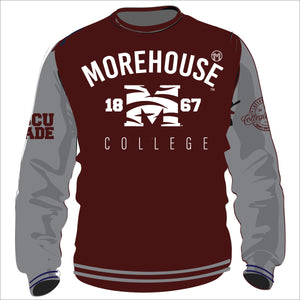 MOREHOUSE VARSITY SWEATSHIRTS Chenille Embroidery  | Unisex Fit