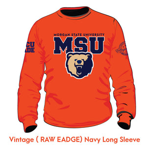 Morgan State | MSU BEAR LOGO Orange Chenille Sweatshirt