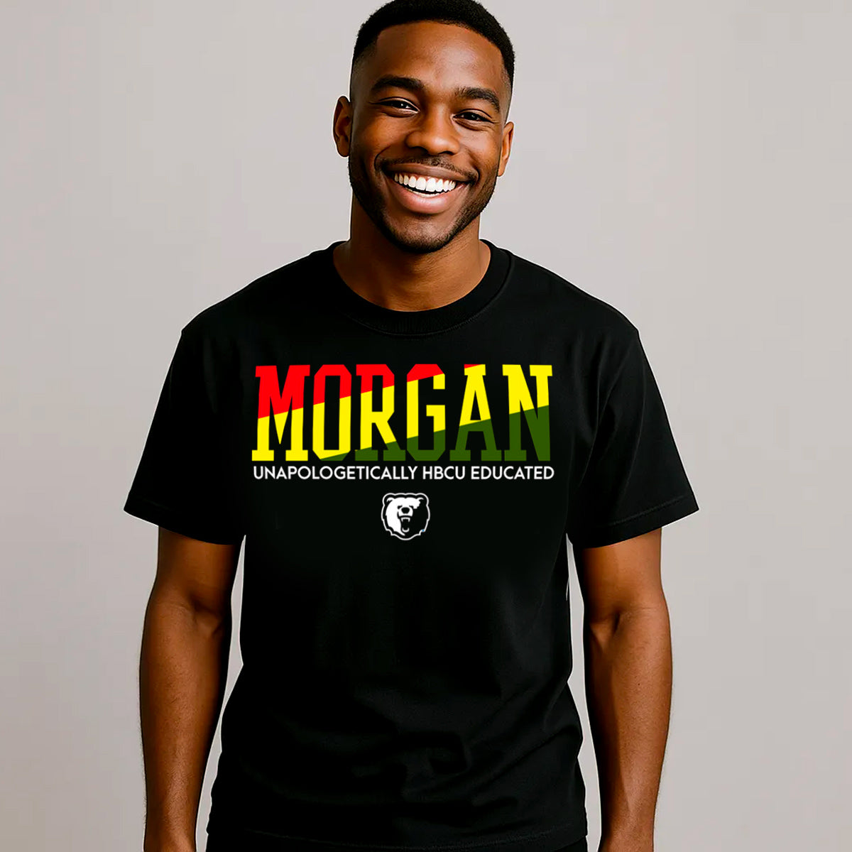 Morgan State | 1892 Rasta Colors Black Unisex Tees