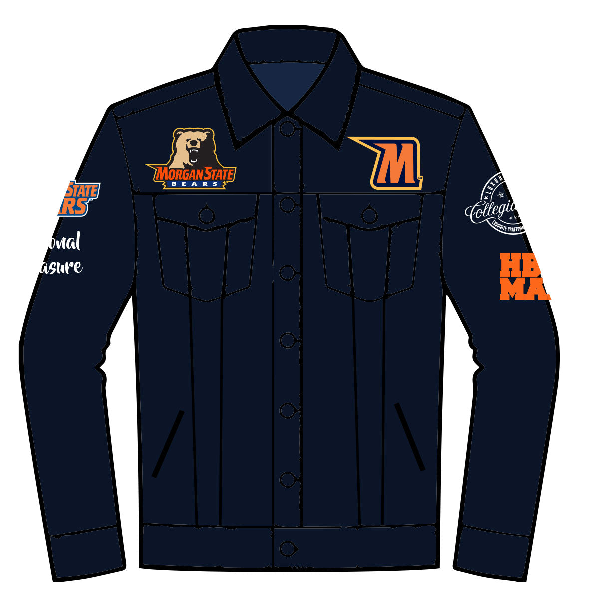 MORGAN STATE | Trucker Navy DENIM JACKET