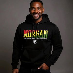 Morgan State | 1892 Rasta Colors Black Unisex Hoodies (**)