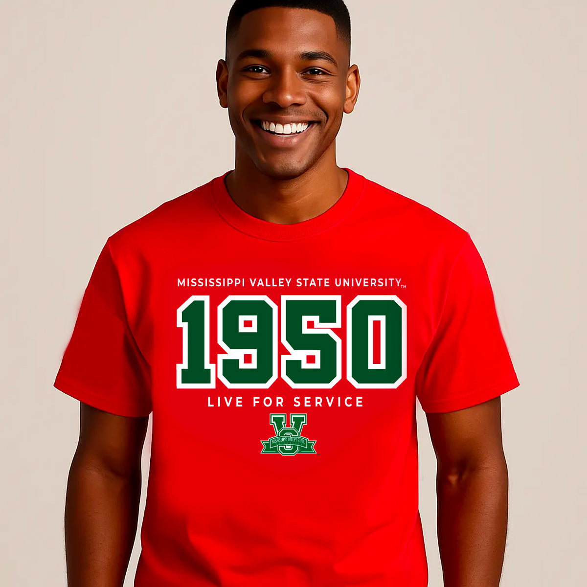 MVSU | EST. 1950 RED Unisex Tees (**) – collegiateluxe