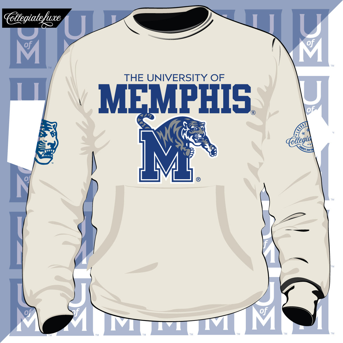 MEMPHIS  | Chenille CREAM Unisex Sweatshirt