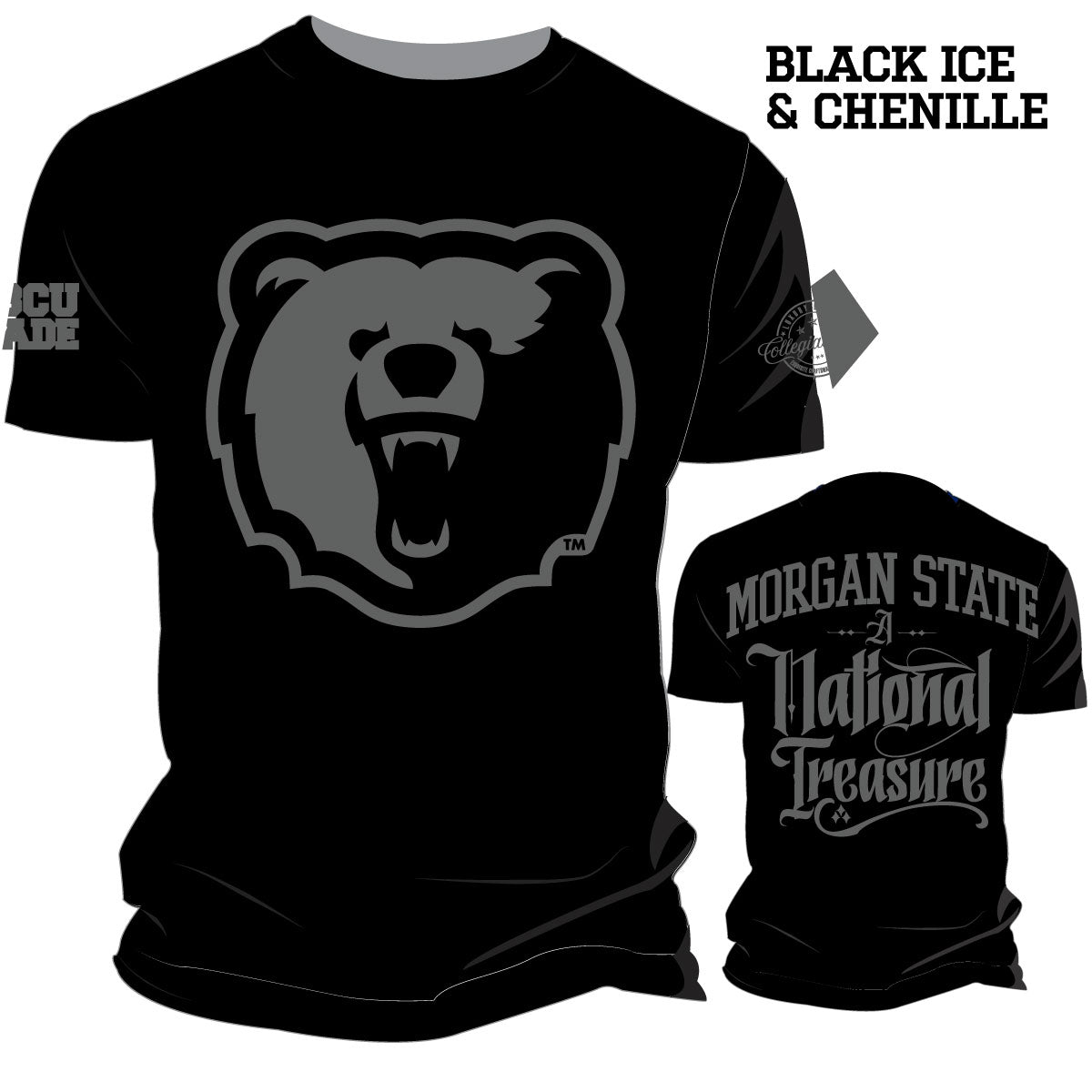 Pre Order ( Ship Sept 25) Morgan State  | BLACK ICE Tees (a**