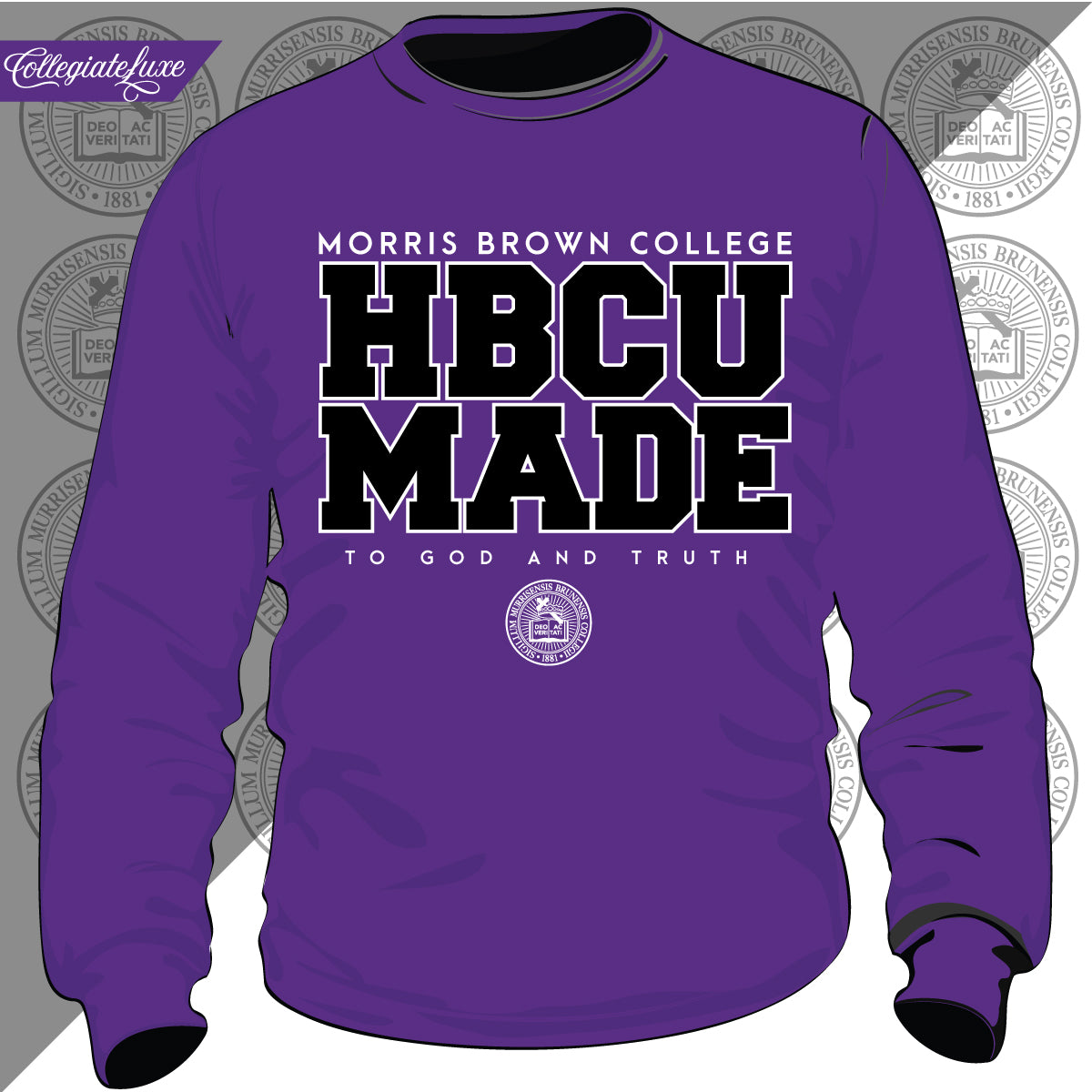 Morris Brown |  HBCU MADE  | Unisex Sweatshirt (DK)