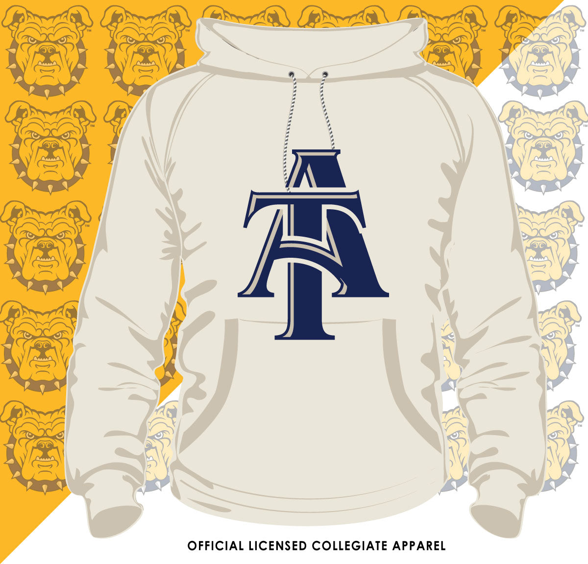 90s Aggies Puff Edition Sweatshirt Navy Blue / Hoodie / Unisex 3XL