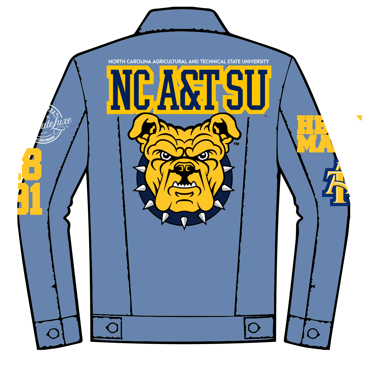 NC A&T SU | Light Vintage Wash  DENIM (a**